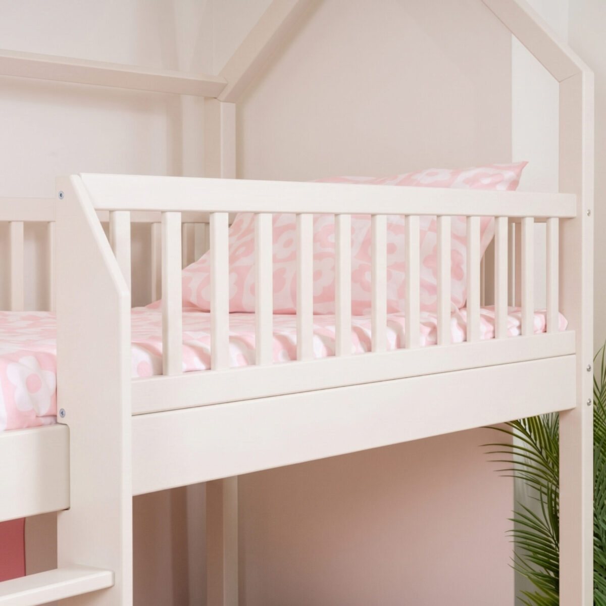 KOSMO Long Bunk Bed in pine wood, cashmere