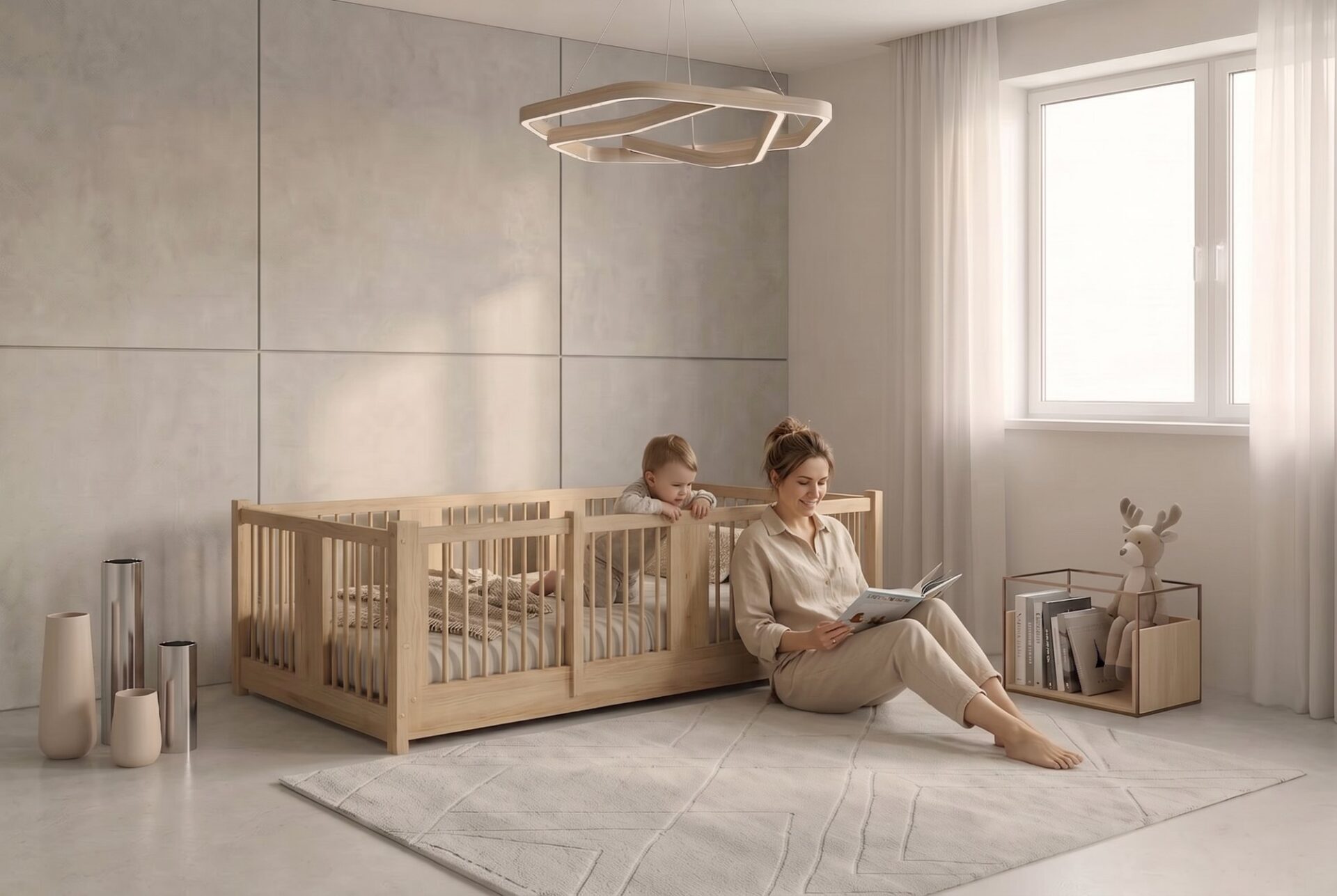 MILO Montessori Bed – story time together MILO Montessori Bed – story time together