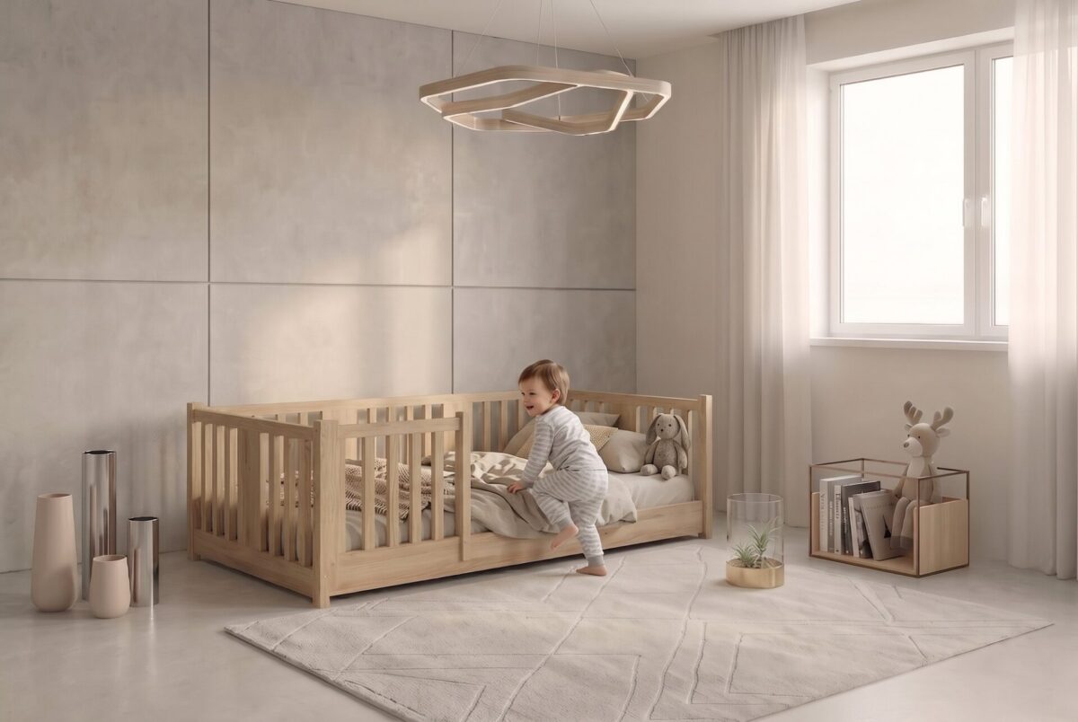 TEO Montessori Bed – everyday life Montessori Kinderbett TEO – im Alltag