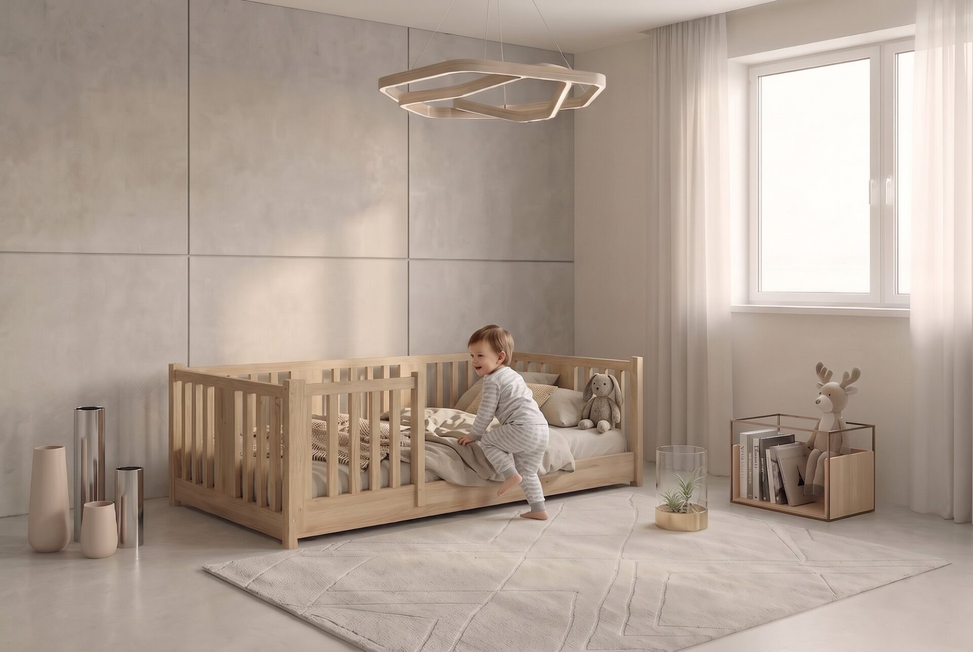 TEO Montessori Bed – everyday life Montessori Kinderbett TEO – im Alltag