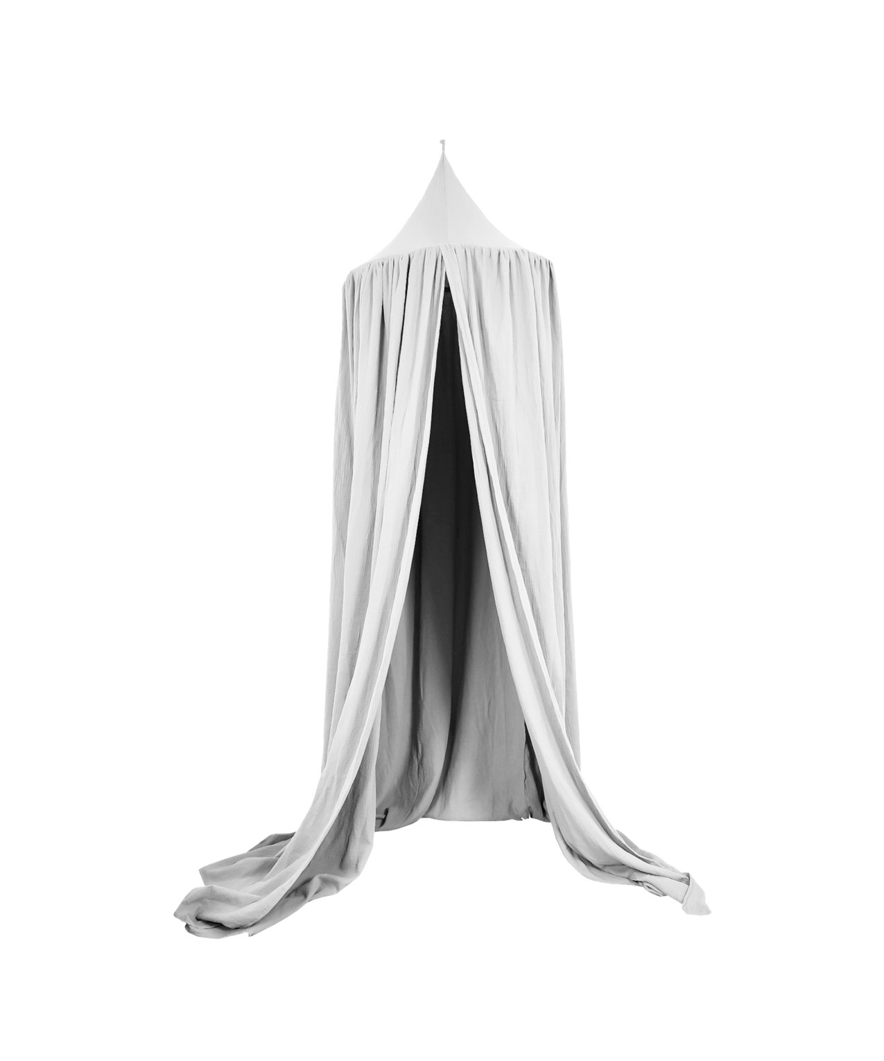 Muslin Canopy – Ceiling Mounted – Grey Muslin Canopy – Ceiling Mounted – Grey