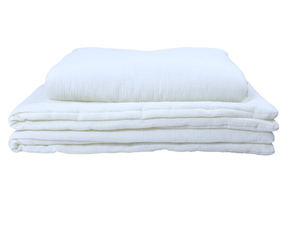 Muslin Duvet and Pillow Set – Ecru
