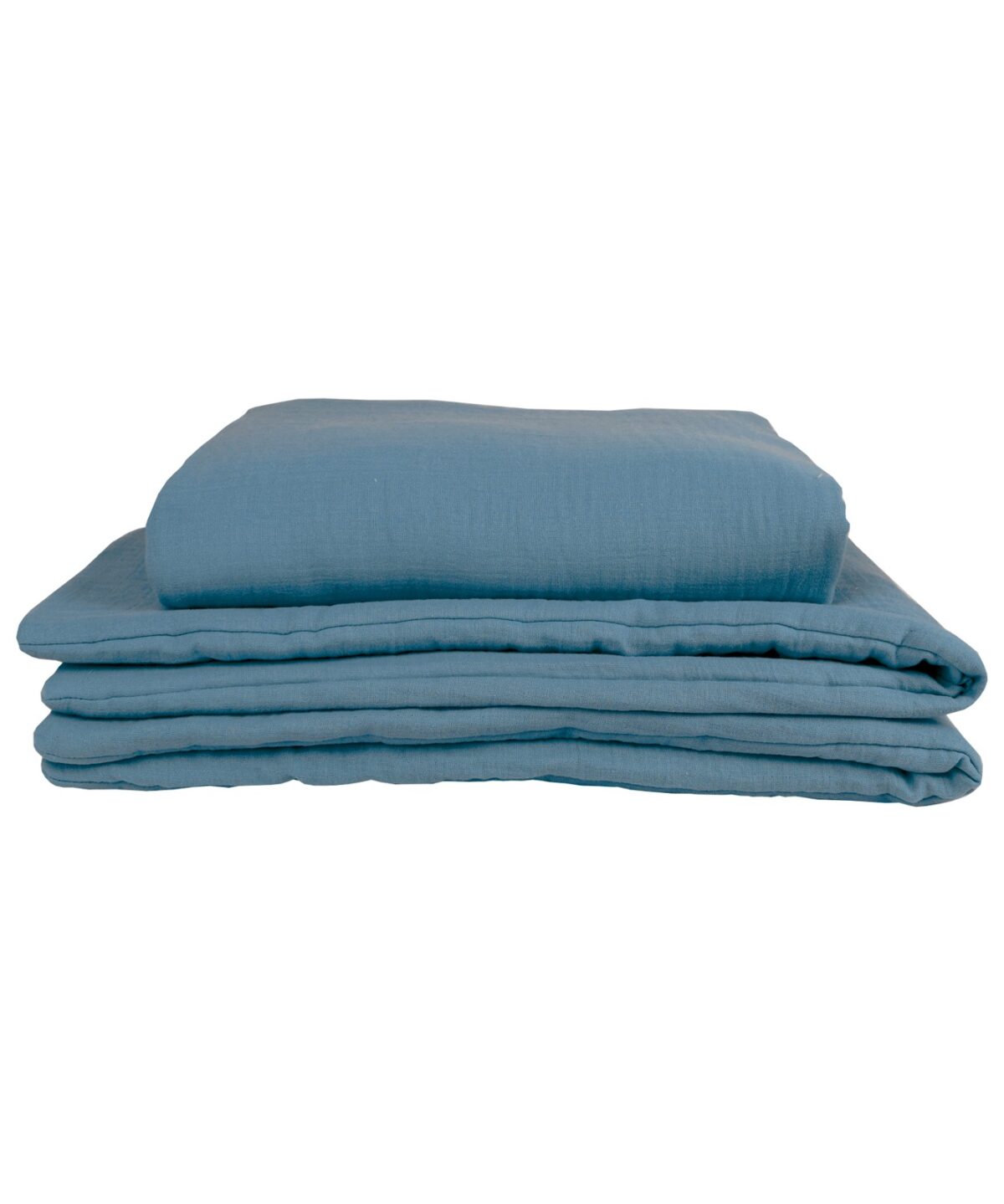 Muslin Duvet and Pillow Set – Denim Blue