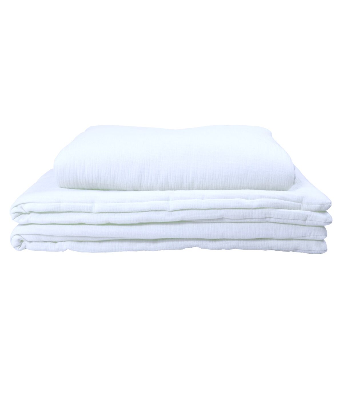 Muslin Duvet and Pillow Set – White Muslin Duvet and Pillow Set – White