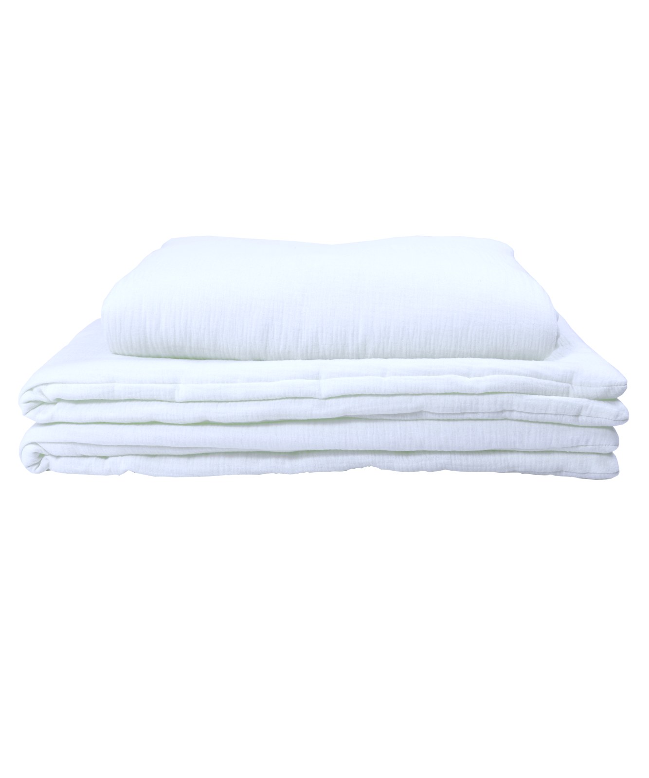 Muslin Duvet and Pillow Set – White Muslin Duvet and Pillow Set – White