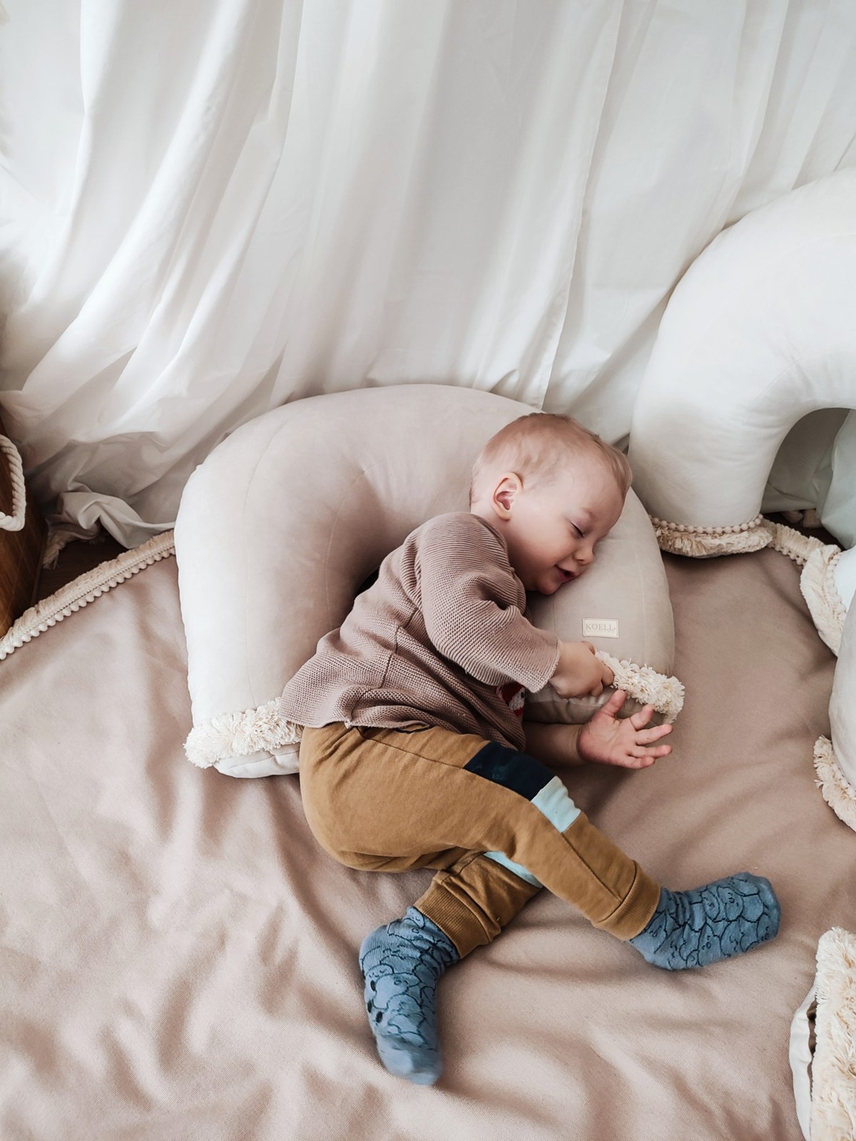 Boho Rainbow Nursing Pillow